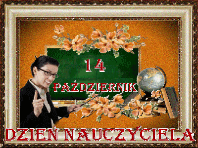 Tablica z napisem dzień nauczyciela - Gify i obrazki na GifyAgusi.pl